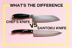 what's the differences between chef's knife and santoku knife?