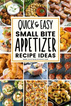 quick and easy small bite appetizer recipe ideas