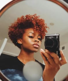 Love this reddish color Natural Hair Bun For Black Women, Tapered Cut Natural Hair, Medium Length Natural Hair, Natural Haircuts, Weave Extensions