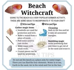 Beach Witch, World Oceans Day, Water Witch, Beach Craft, Art Coquillage, Witch Spirituality, Wiccan Spell Book, Wiccan Witch, Magick Spells