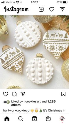 the instagram page for instagram christmas ornaments