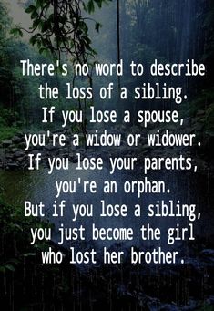 Loss Of A Sibling, Sibling Quotes Brother, Miss You Brother Quotes, Sibling Loss, Missing My Brother, Big Brother Quotes, Missing You Brother, Sibling Quotes, Lost Quotes