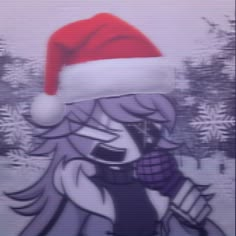 Cute Pfp Christmas, Grunge Christmas Pfp, Y2k Christmas Pfp, Christmas Cartoon Pfp, Christmas Pfp Girl, Winter Pfp Anime, Christmas Aesthetic Pfp