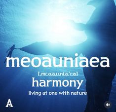 a poster with the words meoaunileaea and an image of a manta ray