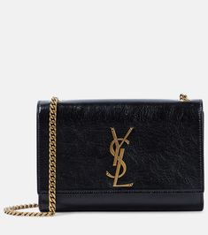 Find SAINT LAURENT Kate Small Leather Shoulder Bag on Editorialist. The Saint Laurent Kate bag is crafted from smooth leather and features a magnetic-tab fastening, an adjustable shoulder strap, and an internal slot pocket. It comes with a dust bag. Made in Italy. Ysl Crossbody Bag, Ysl Kate, Kate Bags, Saint Laurent Bag, Small Shoulder Bag, Gold Leather, Lining Fabric, Canvas Leather, White Bag