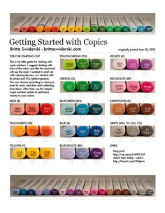 some different colored inks are shown in this page, and there is an image of them