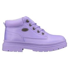 Rugged meets classic. The Drifter Ripstop is durable, has excellent traction, and a smooth design. Enjoy every step you take with a strong, but yet relaxed utility-inspired boot. Size: 7.  Color: Purple.  Gender: female.  Age Group: adult. Lugz Boots, Lavender Shoes, Corral Boots Womens, Boot Fashion, Purple Boots, Platform Chelsea Boots, Cozy Boots, Chukka Boot, Snow Boots Women