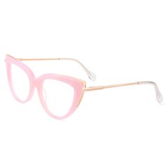 These acetate cat-eye glasses will add stylish touch to your look. Its striking lens design and vivid colors boost your feminine charm. Choose from our black, pink, and brown colors! Frame Shape: Cat EyeFrame Color: Rose Gold, PinkFrame Material: Metal, AcetateRim Type: Full RimSpring Hinge: YesAdjustable Nose Pads: NoWeight: 20.6 gWeight: 20.6 gLens Width: 51 mmBridge Width: 18 mmTemple Length: 140 mmFrame Width: 146 mmLens Height: 42 mm Cat Eyeglasses, Pink Glasses, Cat Eye Glasses, Glasses Online, Pink Cat, Prescription Glasses, Eye Glasses, Kitty Cat, Brown Color