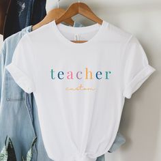 Gift your favorite teacher or new teacher graduate with a personalized t-shirt! Teacher Graduation Gifts, New Teacher Gift, Teacher Graduation, Dance Tee, New Teacher Gifts, New Teacher, Dance Teacher, Favorite Teacher, Teacher Tees