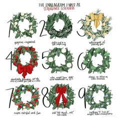 Johanna on Instagram: “Do you put a wreath on your door for the holidays? Honestly, my wreath style, despite being a 2/6, is DEFINITELY #3. 🤩🤣give me allllllll…” 6 Enneagram, Enfp And Infj