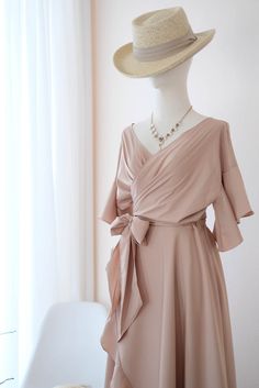 Taupe Beige Bridesmaid dress Taupe Dress Bridesmaid robe | Etsy Wedding Guest Dress Short Sleeve, Wedding Guest Dress Short, Bridemaids Dresses Long, Beige Dress Outfit, Beige Bridesmaid Dress, Beige Bridesmaids, Wrap Dress Wedding, Official Dresses, Taupe Dress