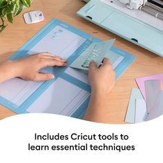 a person working on a project with the text includes circuit tools to learn essential techniques