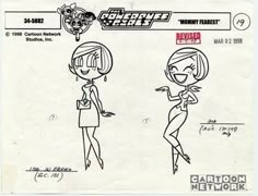 cartoon network character sheet from the television series