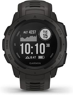 Garmin Instinct, Rugged Outdoor Watch with GPS, Features Glonass and Galileo, Heart Rate Monitoring and 3-Axis Compass, Graphite Christmas In Finland, Trekking Equipment, Garmin Instinct, Outdoor Watch, Fitness Armband, Altimeter, Online Fitness, Sport Armband, Apple Watch Series 3