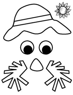 a black and white drawing of a bird wearing a hat with sunflowers on it