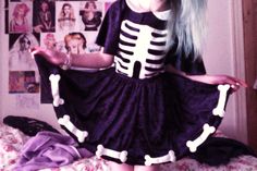 Pastel Goth Aesthetic, Cute Grunge, Kawaii Goth, A Skeleton, Grunge Goth