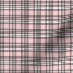 a pink and black plaid fabric