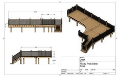 the plans for an outdoor deck