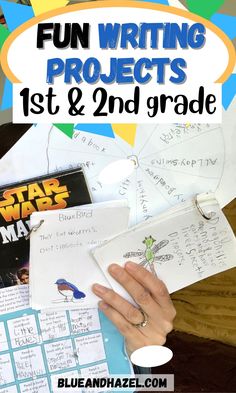 star wars fun writing project for 1st and 2nd grade with text overlay that reads fun writing projects 1st & 2nd grade