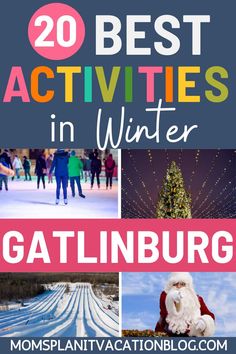 the top 20 best activities in winter with text overlay