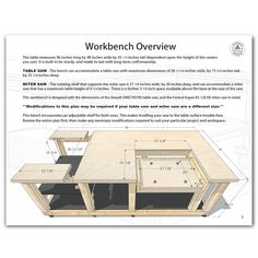 the workbench overview is shown with instructions for how to build an office desk