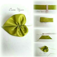 the instructions for how to tie a satin bow