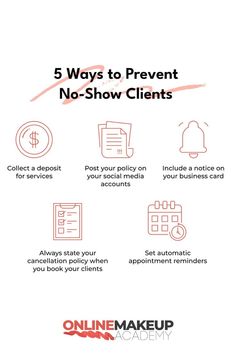 the 5 ways to prevent no - show client's privacy on your business account