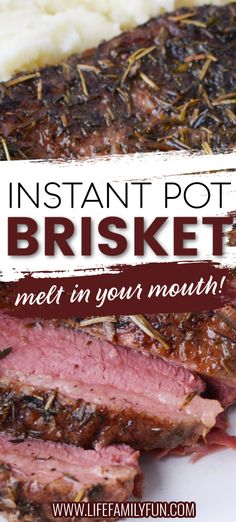 the instant pot roaster has been cooked and is ready to be eaten