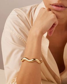 Bracelets | JENNY BIRD Jenny Bird Jewelry, Custom Bangle, Modern Bracelets, Jenny Bird, Stacked Bangles, Virtual Fashion, Contemporary Aesthetic, Gold Bangles, Trending Now