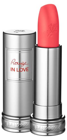 A pop of bright coral Lancome Lipstick, Orange Lipstick, Luxury Lipstick, Glossier Lipstick, Long Lasting Lip Color, Lip Color Makeup, Love Lips, Long Wear Lipstick, Lancome Makeup