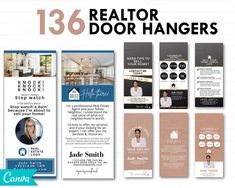 an advertisement for realtor door hangers