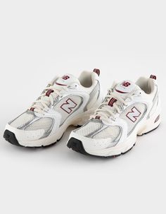 New Balance 530 Shoes. With A Classic 2000s' Running-Inspired Design, This All-Purpose Women's Shoe Is Built For Everyday Wear. Leather, Suede And Textile Uppers. Cushy Insole. Lace Up Closure. Abzorb Midsole. Imported. New Balance Grandpa Shoes, Womens Chunky Sneakers, Mom Tennis Shoes, Fall Casual Shoes For Women, Women’s Athletic Shoes, Chunky New Balance Sneakers, Comfortable Walking Sneakers, Future Astetic, Women’s New Balance