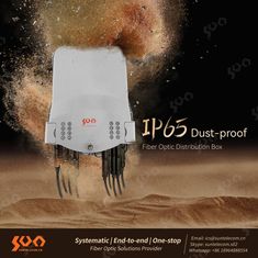 an advertisement for a dust - proof machine in the middle of desert with dirt flying around it