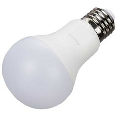 a white light bulb on a white background