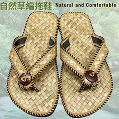 Description Stylish Flat Sandal/Slippers made of Natural Pandanus leaves Eco-Friendly material just perfect for your feet  Enhance your walk in Nature with our comfortable Natural Slippers 100% natural Pandanus tree leaves, exclusive design with High quality Hand-woven, and meticulous tailoring makes it natural comfortable, at the same time it is environmentally friendly * Hand-Woven natural slippers is not only Comfortable, it is nature, beautiful, useful and light, easy to wear * 100% Made of Pandanus Tree, Straw Sandals, Walk In Nature, Sandal Slippers, Flip Flop Slippers, Tree Leaves, Walking In Nature, Nature Beautiful, Handmade Shoes