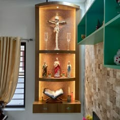 Wooden Alters For Home, Altar Design Home Modern, Christian Altar Ideas For Home, Beautiful Doors Entrance, Altar Corner