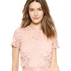 New With Tags. All Lace With Top Inside. Size 8 Color Blush Top To Bottom 22” Pit To Pit 20” Wide 19” Color Blush, Lace Blouse, Top To Bottom, Top Blouse, Blush, Blouses, Womens Tops, Tags, Lace