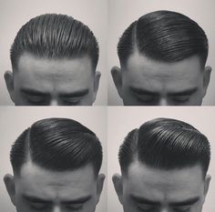 Greaser Hair, Trendy We Fryzurach, Rockabilly Hair, Pin Up Outfits, Slicked Back Hair, Pompadour, Boy Hairstyles, Hair And Beard Styles