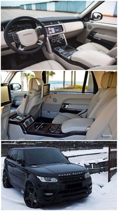 the inside and outside view of an suv