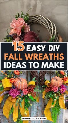 fall wreaths that are easy to make