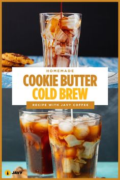 Delicious Homemade Cookie Butter Cold Brew Recipe with Javy Coffee Cookie Butter Cold Brew, Homemade Cookie Butter, Breakfast Station, Cold Brew Coffee Recipe, Cold Brew Recipe, Homemade Cookie, Cookie Butter, Coffee Drink Recipes, Ice Coffee Recipe