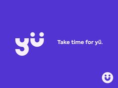 a purple background with the words take time for yi in white letters on top of it