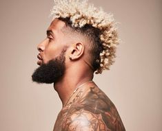 Obj Haircut, Odell Beckham Haircut, Odell Beckham Jr Tattoos, Odell Beckham Jr Haircut, Beckham Haircut, Curly Hair Fade, Tattoos Meaning, Odell Beckham