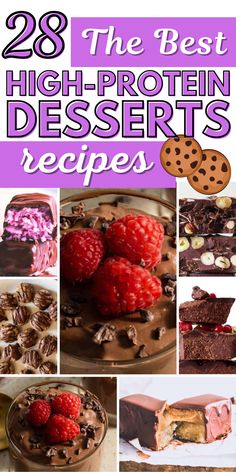 the best high - protein desserts and dessert recipes