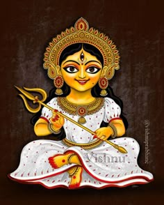 Sankranthi Rangoli, Durga Maa Paintings, Durga Ma, Happy Durga Puja, Buddhist Art Drawing, Durga Painting