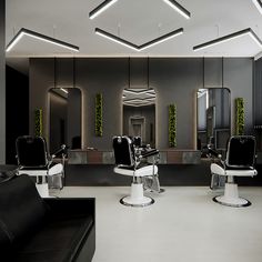 the salon is clean and ready for customers to use