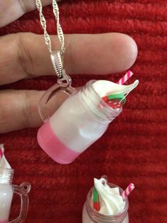 Fun White Plastic Jewelry, Cute Pink Polymer Clay Necklace, Cute White Plastic Jewelry, Fun White Necklaces For Gifts, White Plastic Necklace As Gift, White Plastic Necklace For Gift, White Plastic Necklace As A Gift, Cute Handmade Plastic Necklace, Fun White Polymer Clay Jewelry