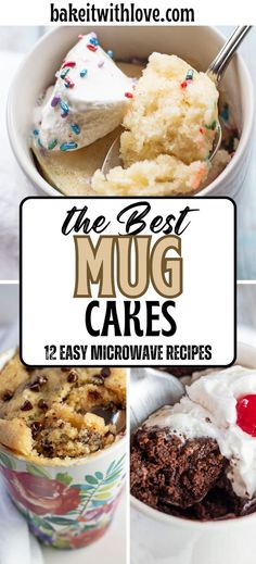 the best mug cakes to bake and enjoy microwave desserts for breakfast or brunch