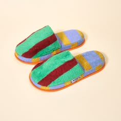 Dusen Dusen Striped Slippers • Big Night Lavender And Maroon, Striped Slippers, Dusen Dusen, Best Sweets, Green Lavender, Instagram Gift, Host Gifts, Big Night, Cute House