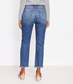 Straight Crop Jeans, Crop Jeans, Effortless Style, Fabric Care, Vintage Inspired, High Rise, Loft, Fabric, Closet